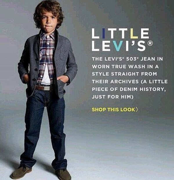 David Iacono en campa&ntilde;a para Levi's Little