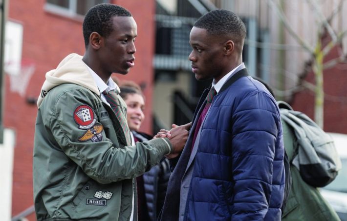 Micheal Ward (izquierda) en Blue Story (2019)