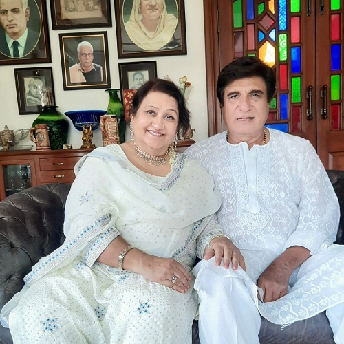 Nadira Babbar con su esposo, Raj Babbar