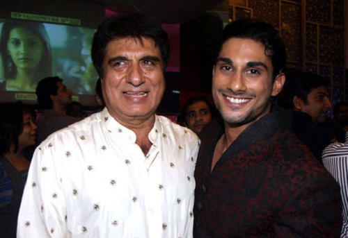 Raj Babbar con su hijo, Prateik Babbar