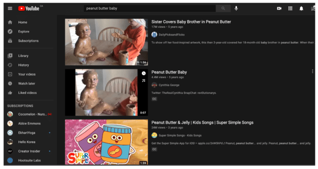 ¿Cómo funciona el algoritmo de YouTube en 2021? La guía completa Algoritmo de búsqueda de YouTube "bebé de mantequilla de maní"