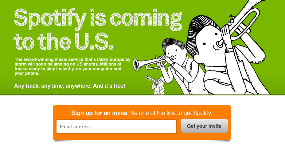 Invitaci&oacute;n de Spotify