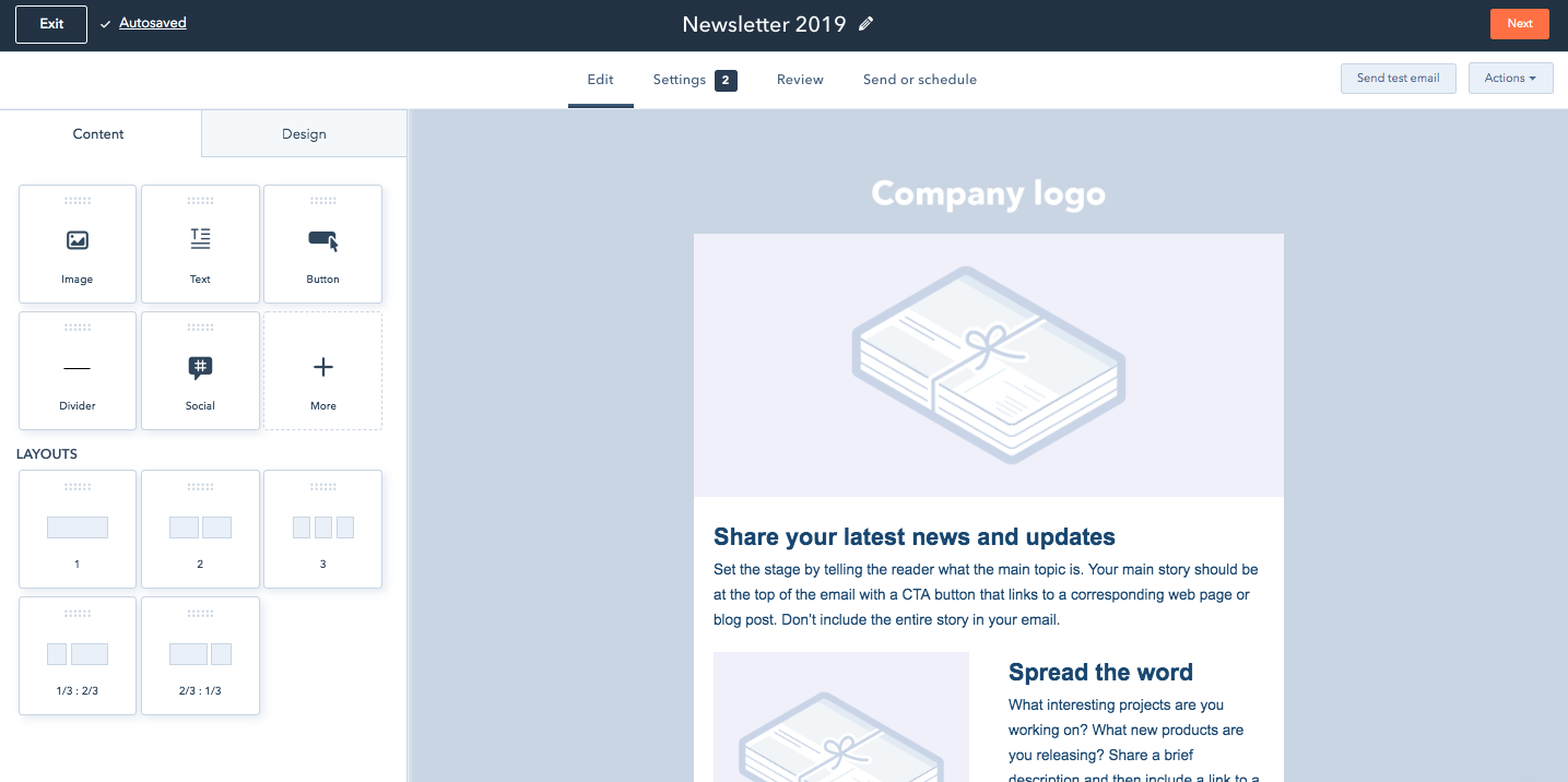 Las 20 mejores herramientas de boletines informativos por correo electrónico para atraer a los suscriptores en 2021 Herramientas de software para boletines: HubSpot