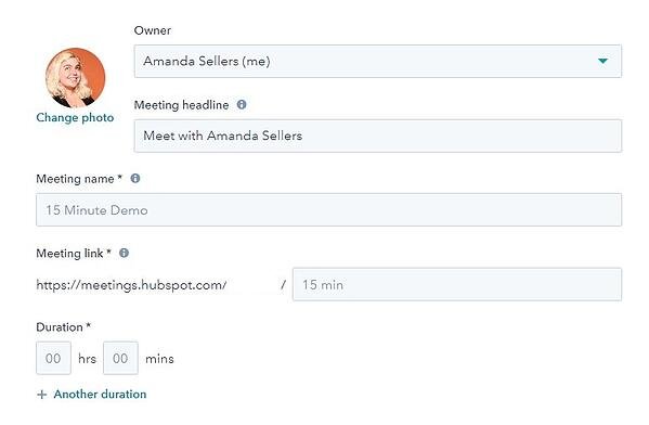 16 de las mejores herramientas de planificación de reuniones para organizar su día captura de pantalla de la herramienta de reuniones para agregar detalles de la reunión en hubspot