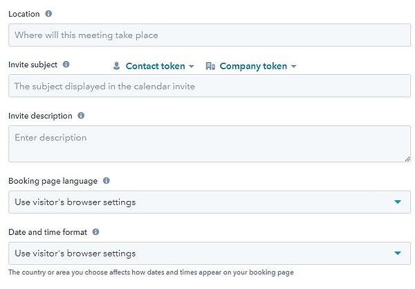 16 de las mejores herramientas de planificación de reuniones para organizar su día captura de pantalla de la herramienta de reuniones para configurar la reunión en hubspot