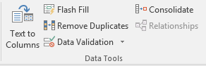 Opci&oacute;n de men&uacute; desplegable de Excel