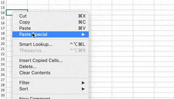 Herramienta de transposici&oacute;n de Excel en versiones m&aacute;s recientes