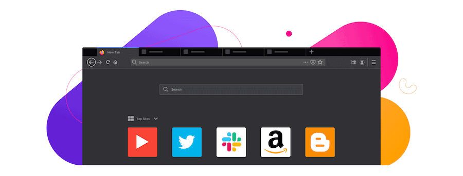 La p&aacute;gina de inicio de Firefox.