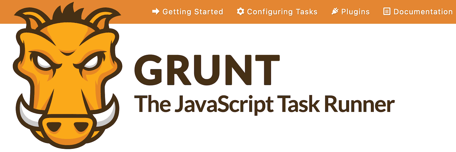La p&aacute;gina de inicio de Grunt.