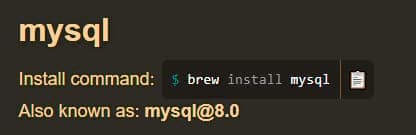 Usando Homebrew para instalar MySQL en Mac