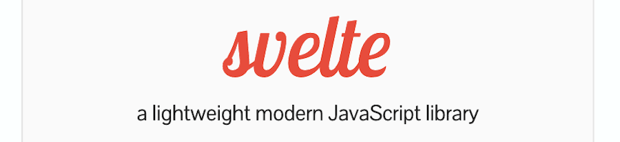 La p&aacute;gina de inicio de Svelte.js.