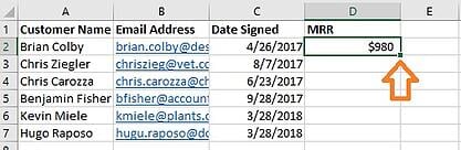 Uso de VLOOKUP: rellenar valores