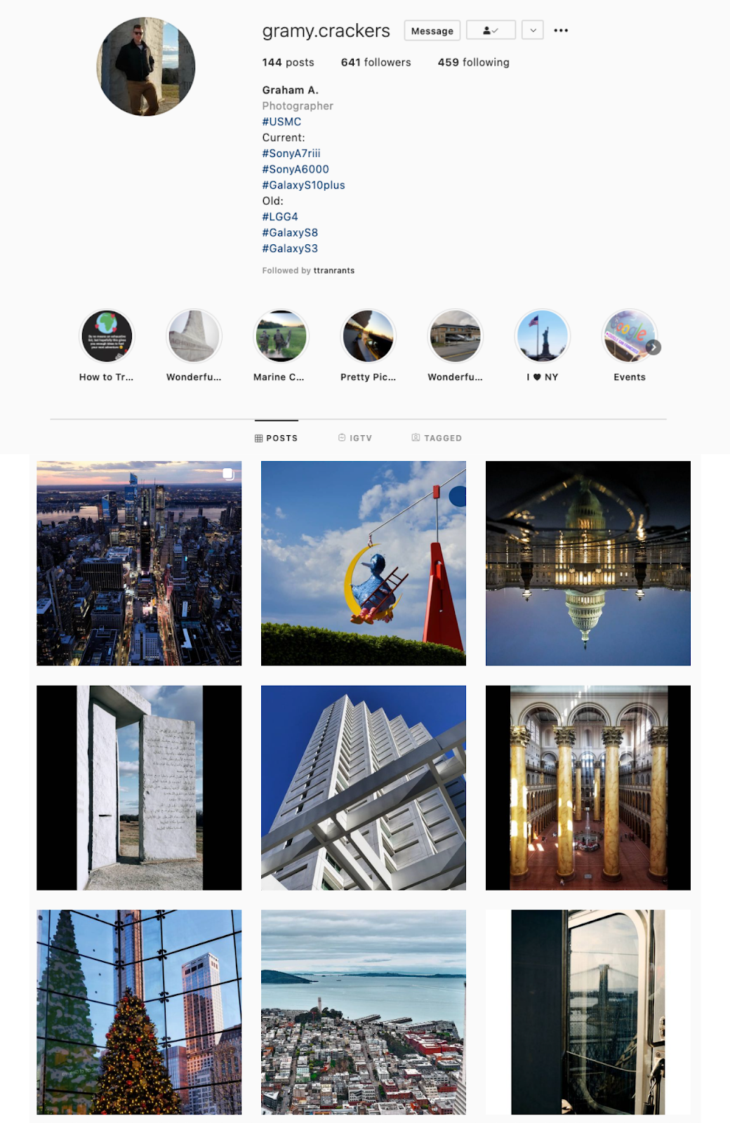 25 impresionantes temas de Instagram (y cómo pedirlos prestados para su propio feed) Ejemplo de tema de Instagram de ángulos únicos