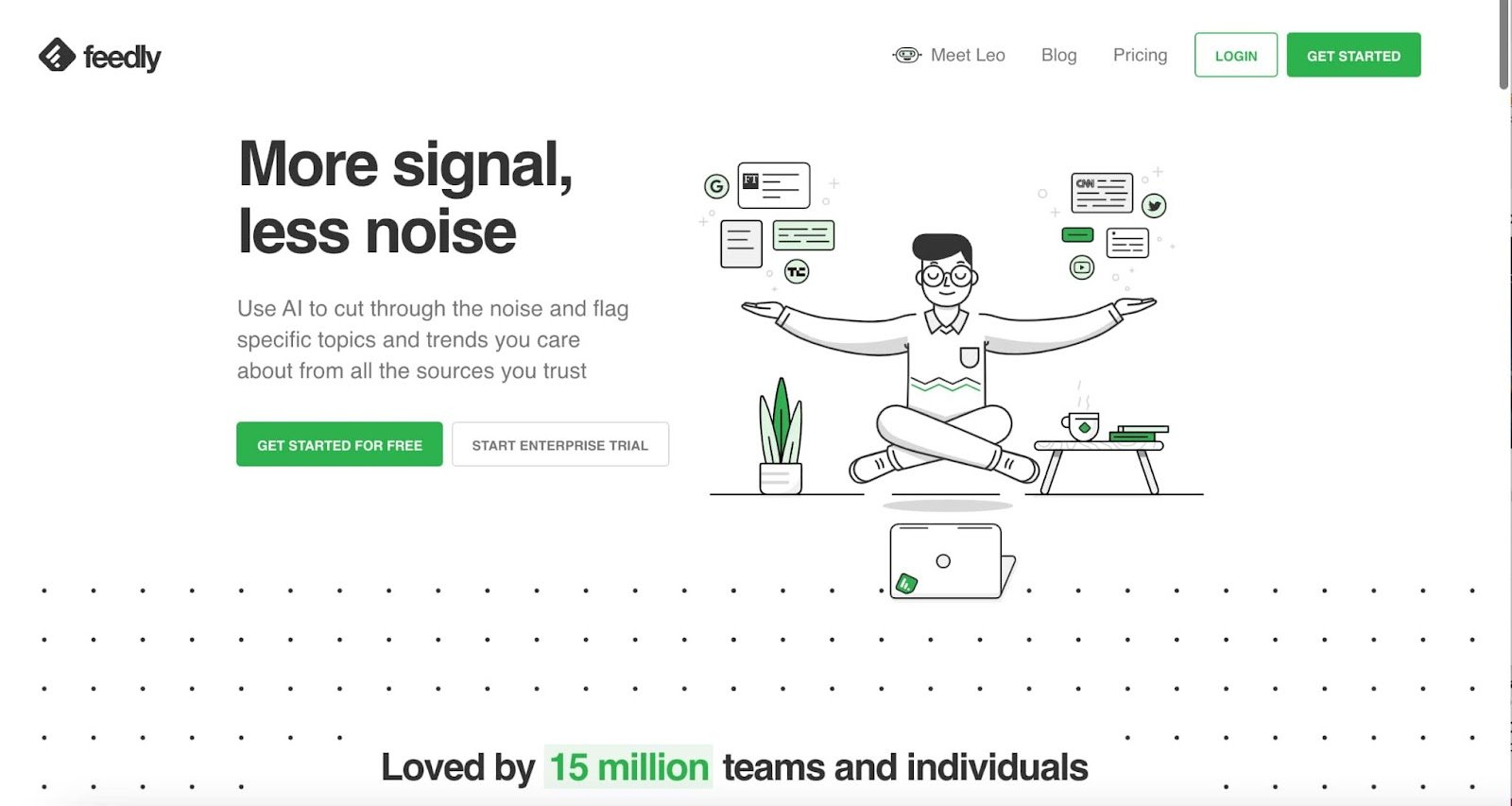 Herramienta de curaci&oacute;n de contenido Feedly