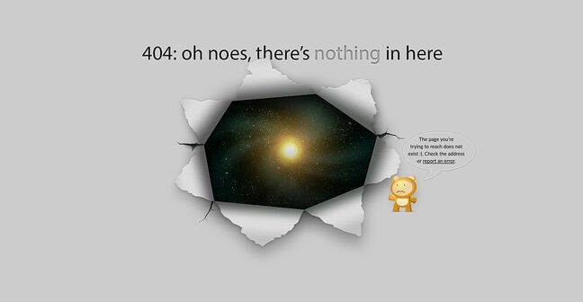 40 páginas de error 404 inteligentes de sitios web reales Ejemplo de página de error 404 del sitio web good old games