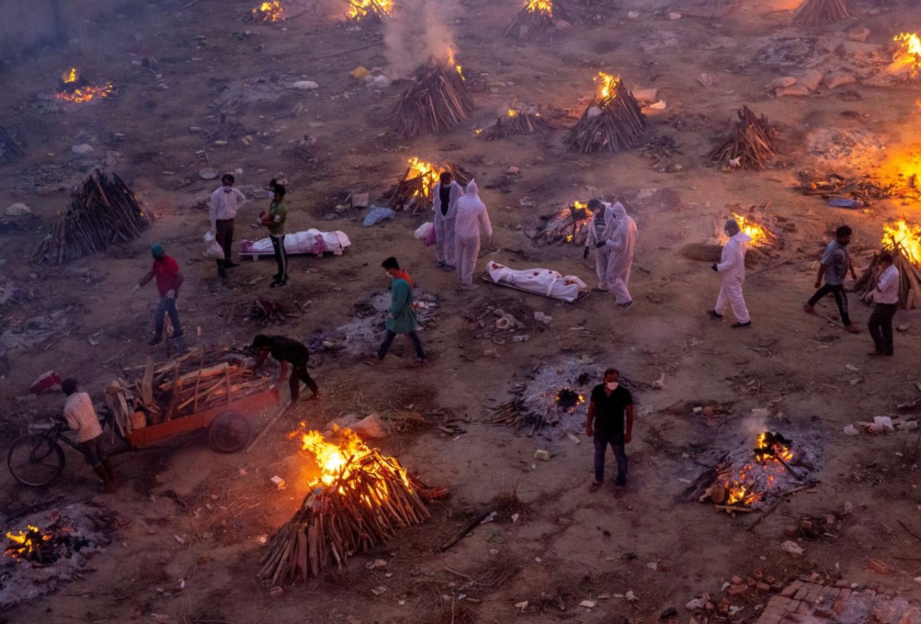 Una imagen tomada por dan&eacute;s durante el COVID-19 en India