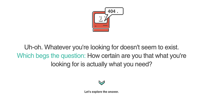 Ejemplo de p&aacute;gina de error 404 del sitio web ervin and smith