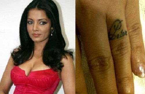 El tatuaje de Celina Jaitly