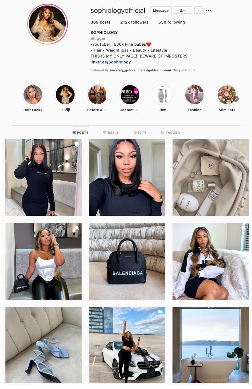 25 impresionantes temas de Instagram (y cómo pedirlos prestados para su propio feed) Ejemplo de tema de transición de Instagram