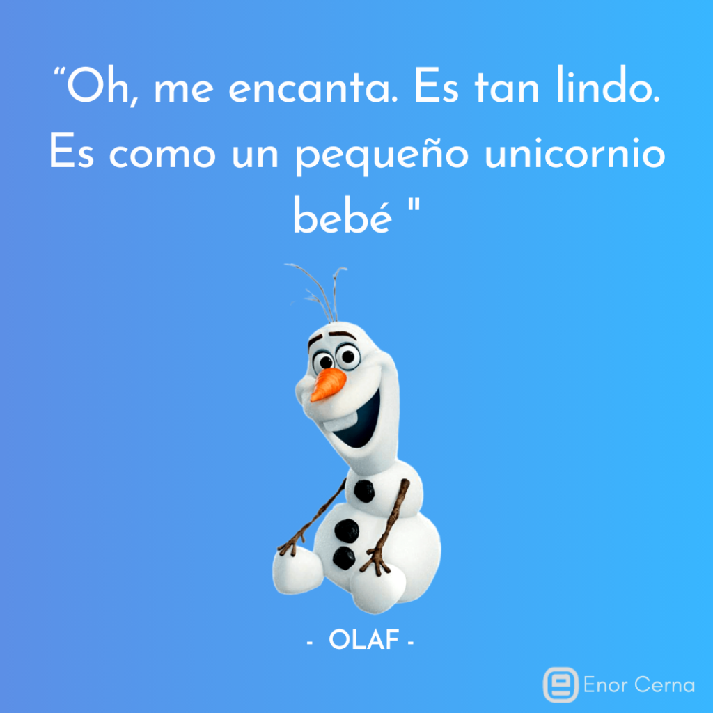 frases de olaf frozen lindo