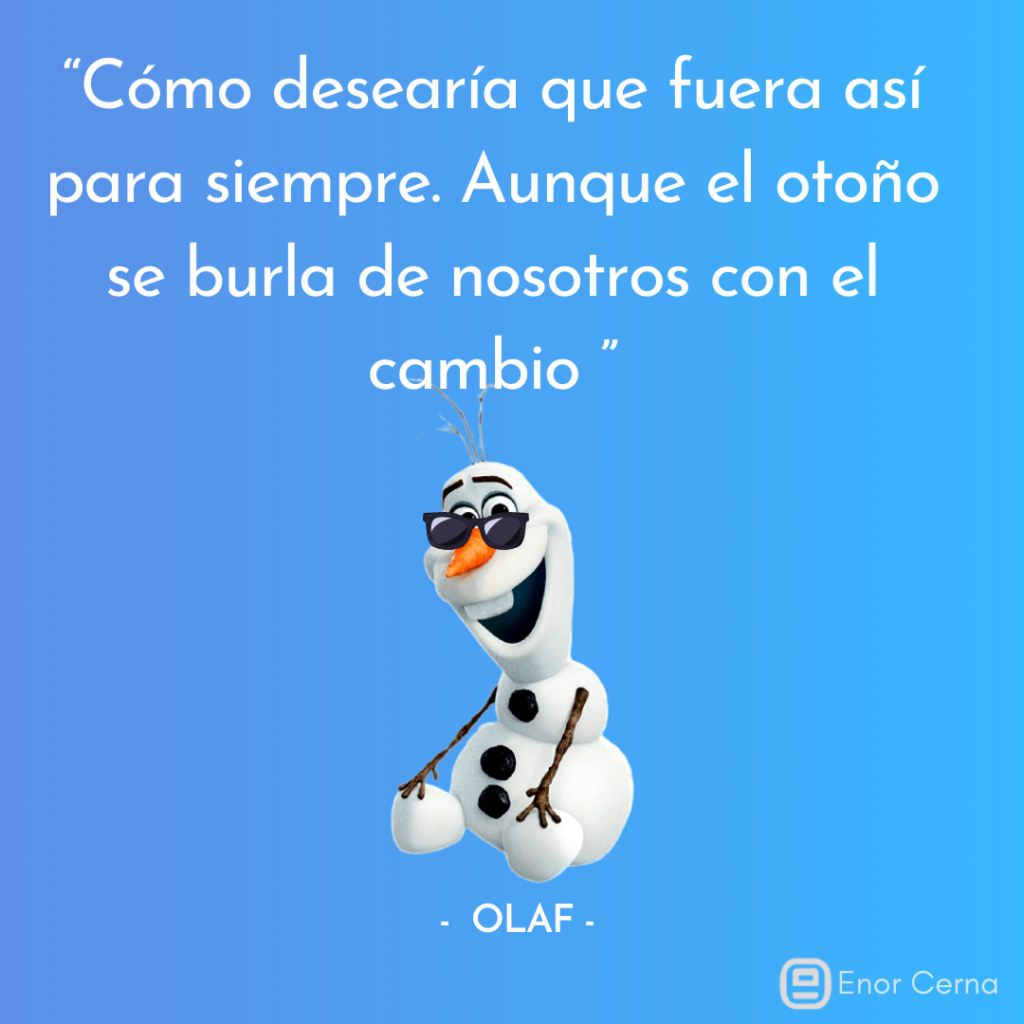 Frases de Olaf sobre verano