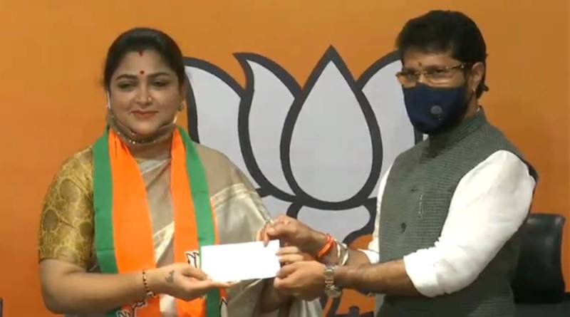 Khushbu Sundar al unirse a BJP