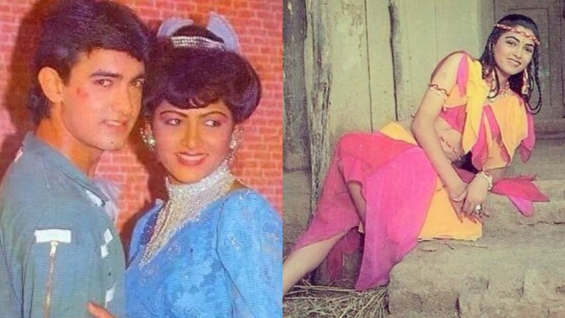 Khushbu Sundar con Aamir Khan en la pel&iacute;cula Deewana Mujh Sa Nahin