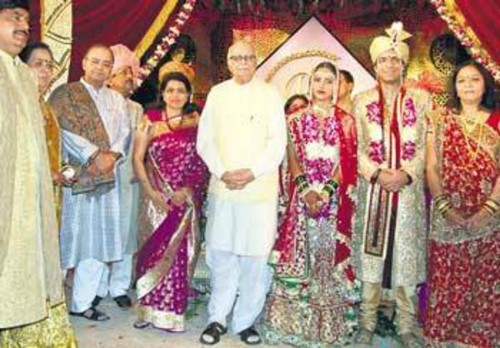 LK Advani en la boda de la hija de Gopinath Munde, Pritam Munde