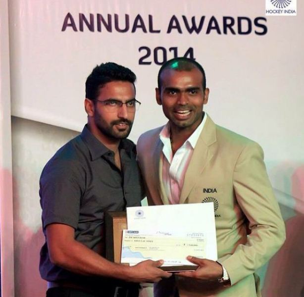 PR Sreejesh honrado como el 'Portero del torneo en el Champions Trophy 2014