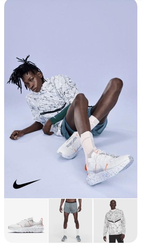 Cómo utilizar Pinterest para empresas: 8 estrategias que debes conocer Carrusel Nike Pinterest