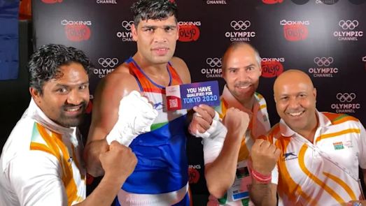 Satish Kumar con la entrada a los Juegos Ol&iacute;mpicos de Tokio 2020