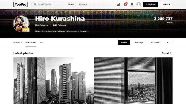 Los 9 mejores sitios web de portafolios gratuitos para crear un portafolio digital impresionante portafolio en línea: portafolio de YouPic