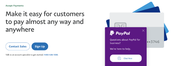 Acepte pagos en l&iacute;nea gratis: Paypal