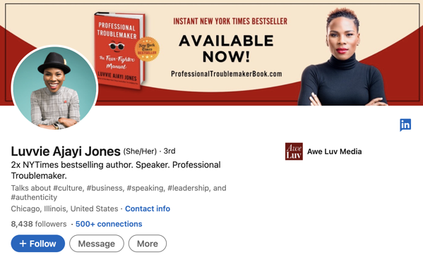 Luvvie Ajayi Jones, marketer de contenido a seguir en linkedin