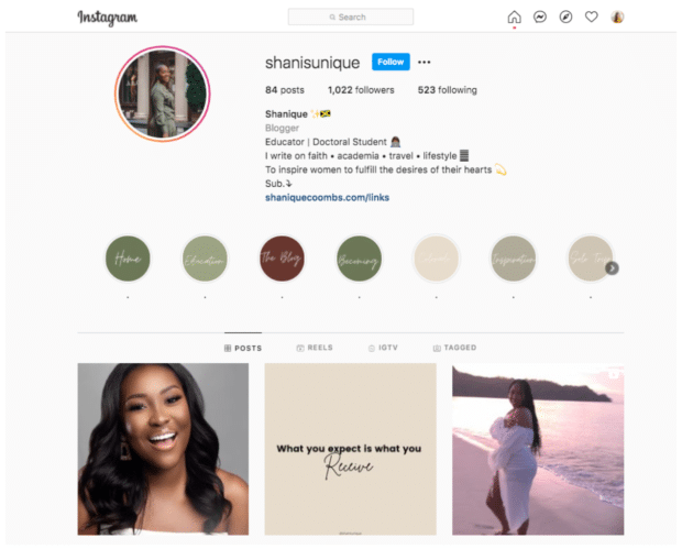Precios de influencers de Instagram: cómo determinar las tasas de influencers en 2021 shanisunique educador y doctorado influencer Instagram nano influencer