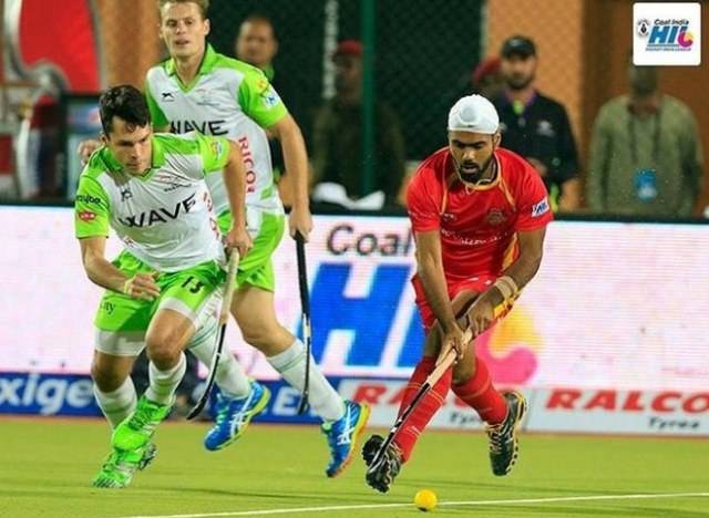 Simranjeet durante la Hockey India League (HIL) 2017