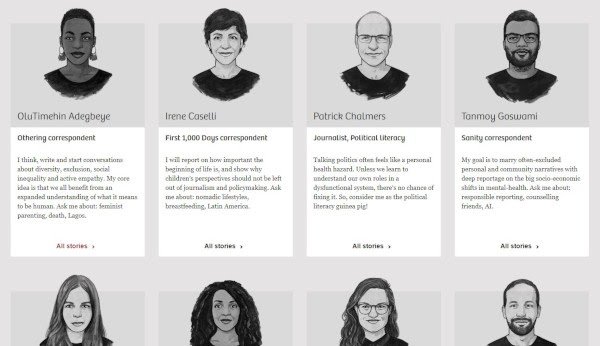 conoce la p&aacute;gina del equipo: el ejemplo correspondiente