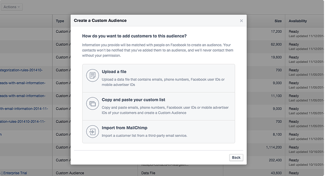 Subiendo la lista a Audience Manager