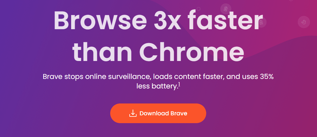 P&aacute;gina de inicio de Brave.