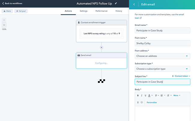 Explicación de la automatización del flujo de trabajo y los 6 mejores software de flujo de trabajo para 2021 Ejemplo de automatización del flujo de trabajo de servicio al cliente en HubSpot
