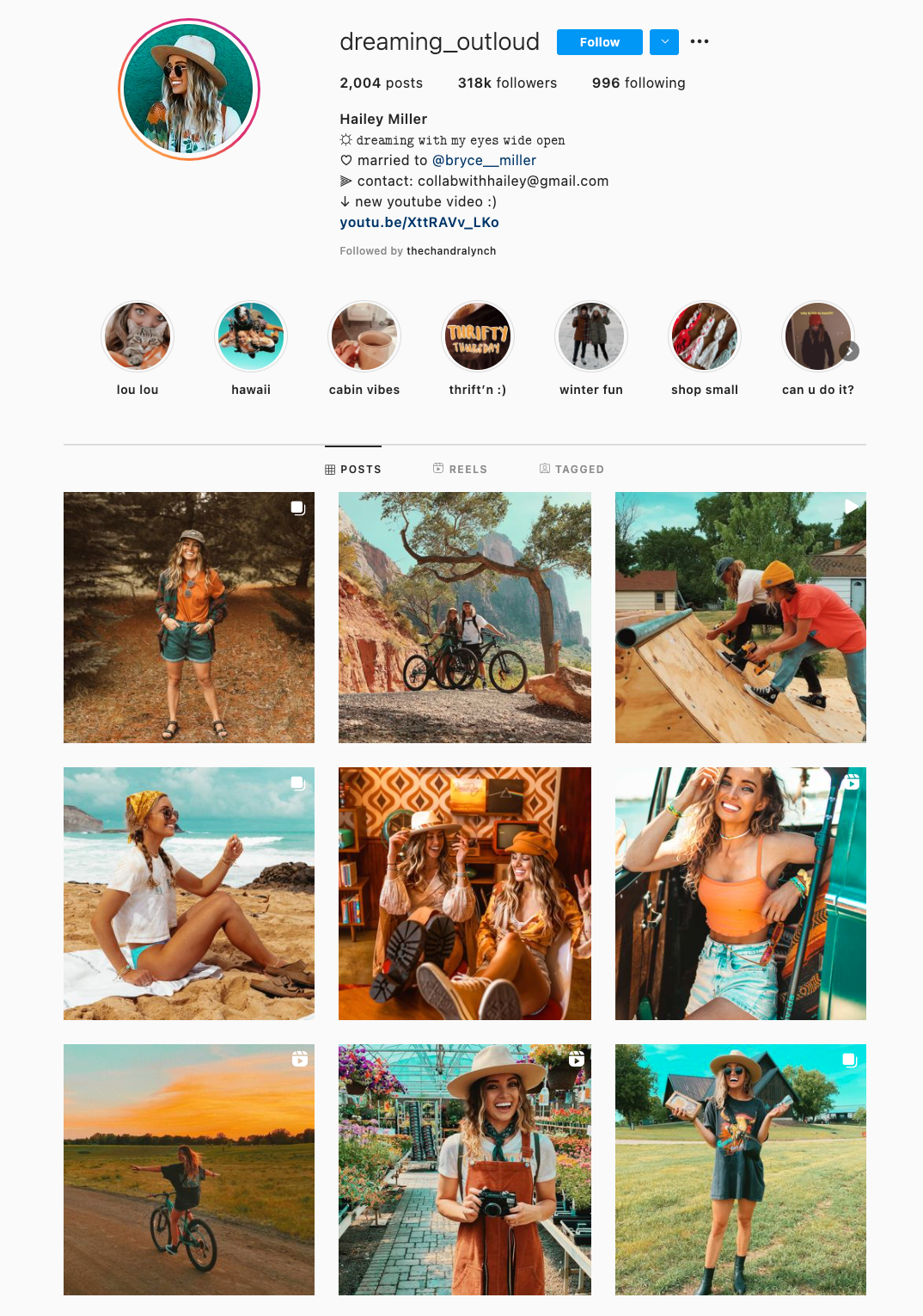 25 impresionantes temas de Instagram (y cómo pedirlos prestados para su propio feed) Ejemplo de tema de Instagram de dos colores