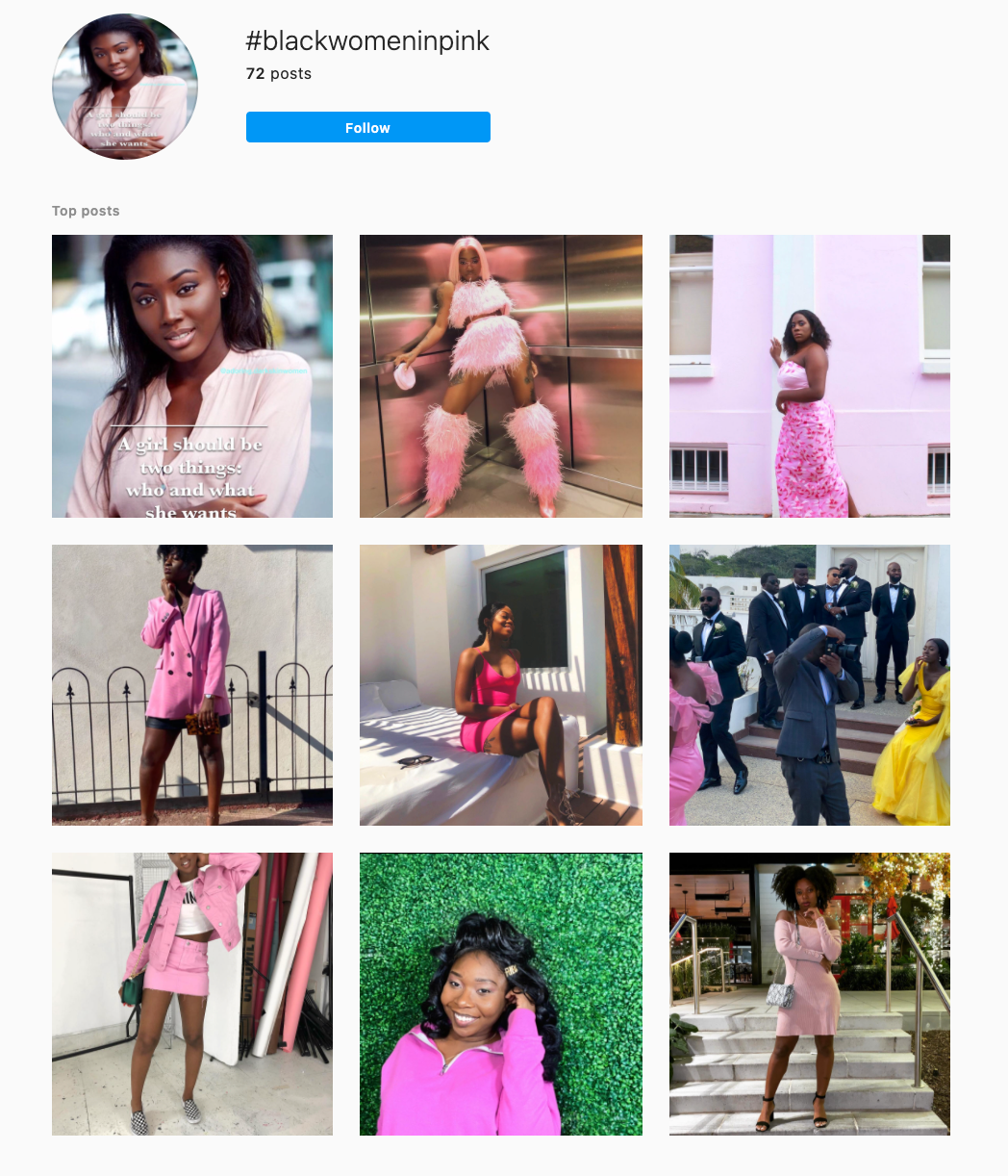 25 impresionantes temas de Instagram (y cómo pedirlos prestados para su propio feed) Ejemplo de tema de Instagram de un color