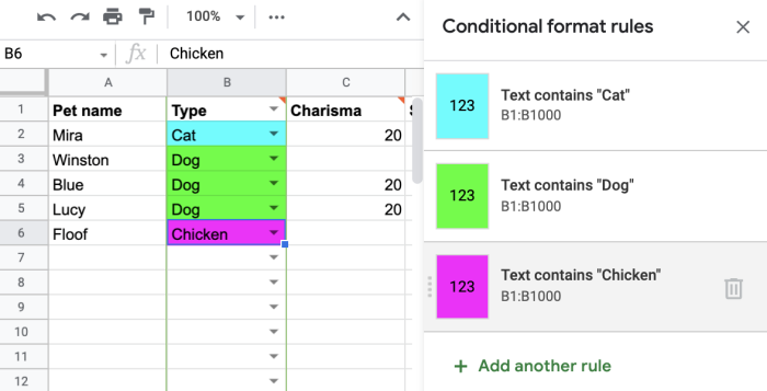 Configurar reglas de formato m&aacute;s condicionales