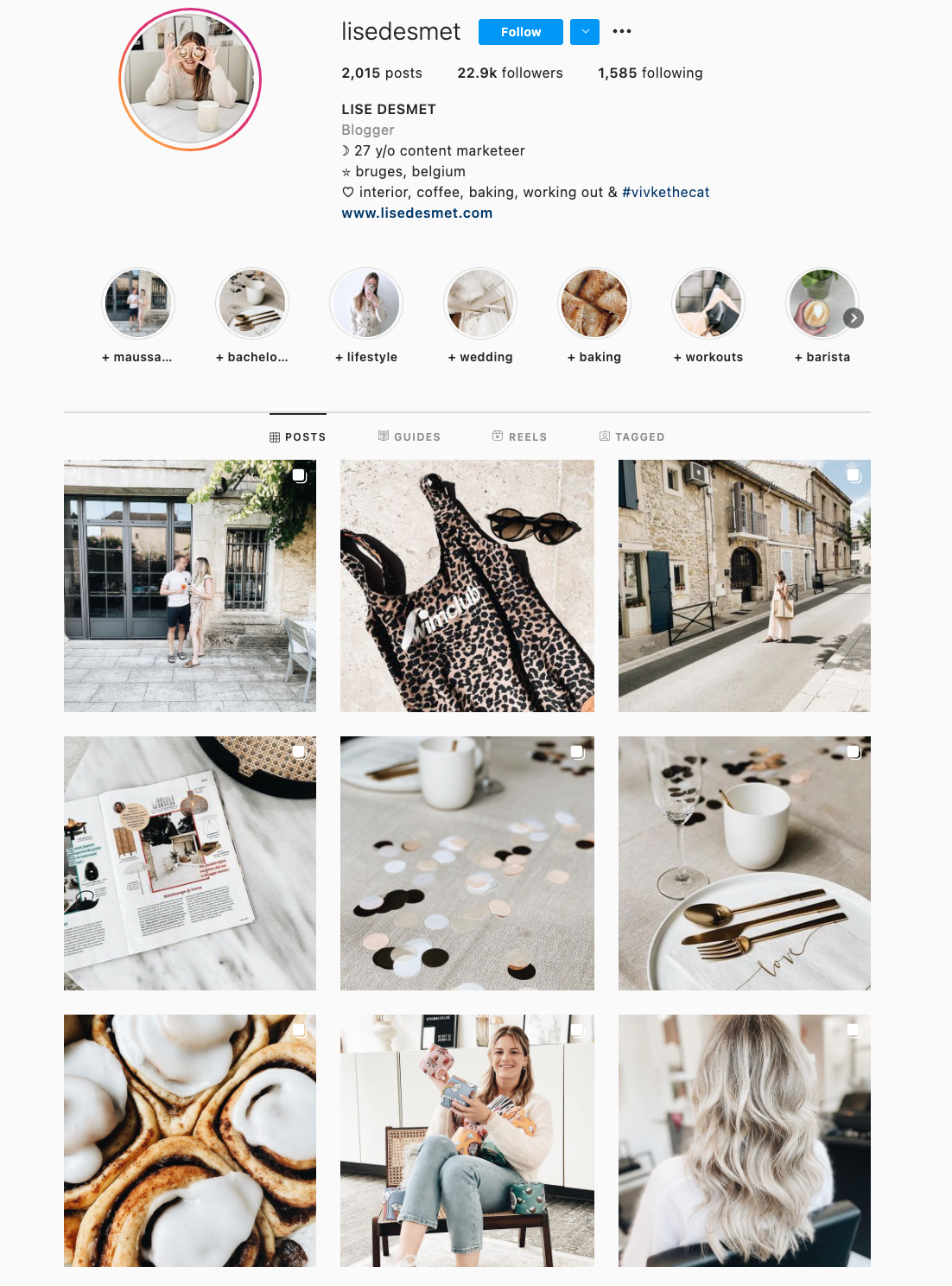 25 impresionantes temas de Instagram (y cómo pedirlos prestados para su propio feed) Ejemplo de tema de Instagram en blanco y negro