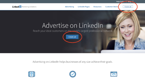 Cree su campa&ntilde;a publicitaria de LinkedIn y cree una cuenta de administrador de campa&ntilde;a de LinkedIn