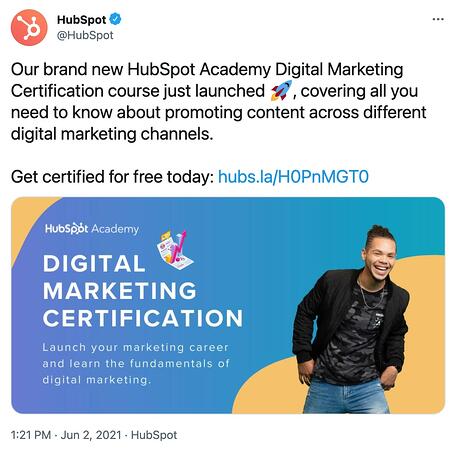 Generación de clientes potenciales: una guía para principiantes para generar clientes potenciales de negocios en el camino hacia el ingreso ejemplo de una oferta vinculada de generación de leads en Twitter