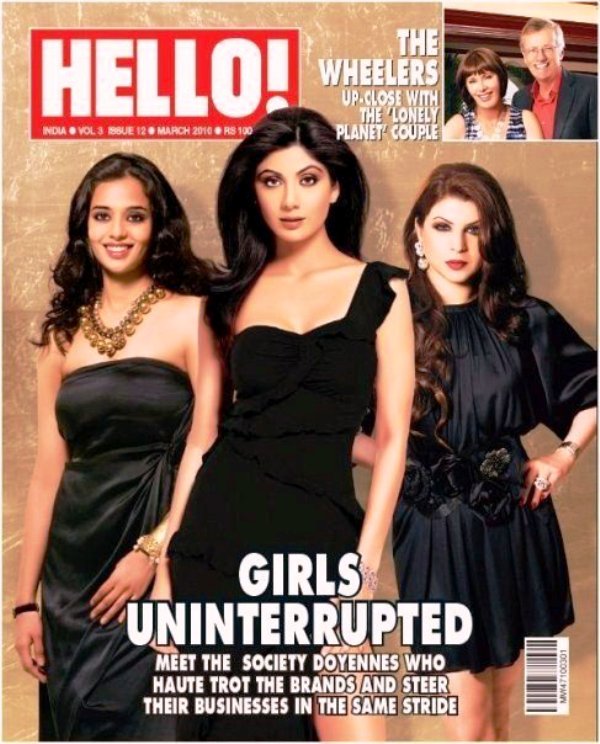 Gayatri Reddy en la portada de la revista Hello