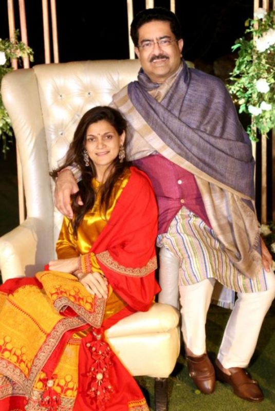 Neerja Birla con su esposo Kumar Mangalam Birla