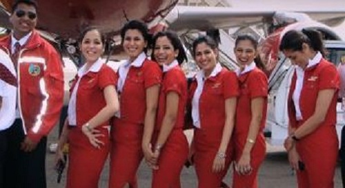 Neetu Shukla mientras trabajaba en Kingfisher Airlines