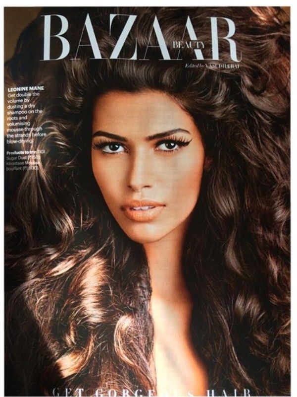Pooja Mor en la revista Harper`s Bazaar